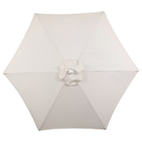 Riverstone 8.5 ft. Classic Castle Scalloped Market Patio Umbrella with Auto-Tilt Crank Wind Vent and UV Protection