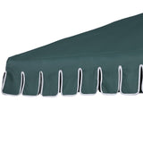 Riverstone 8.5 ft. Classic Castle Scalloped Market Patio Umbrella with Auto-Tilt Crank Wind Vent and UV Protection
