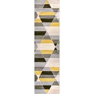 Unique Retro Diamonds Geometric Area Rug