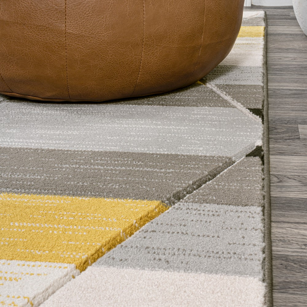Unique Retro Diamonds Geometric Area Rug