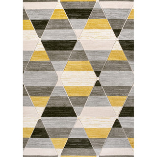 Unique Retro Diamonds Geometric Area Rug