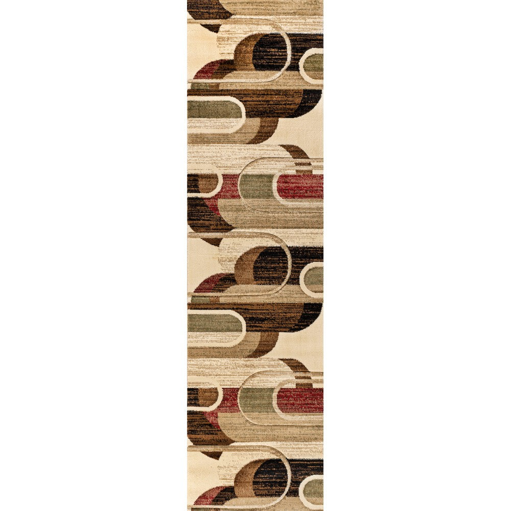 Saral Retro Abstract Arches Area Rug