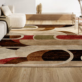 Saral Retro Abstract Arches Area Rug