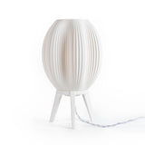 The Wavy Modern Contemporary Plant-Based PLA 3D Printed Dimmable LED Table Lamp