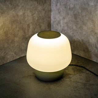 Green Modern Classic Plant-Based PLA 3D Printed Dimmable LED Table Lamp