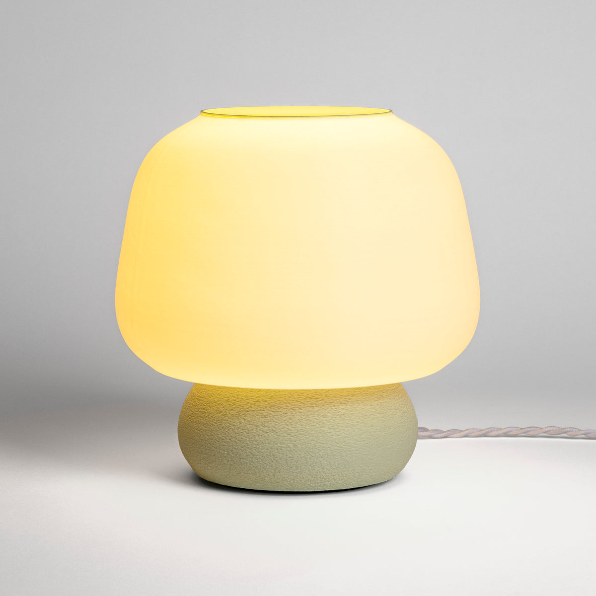 Green Modern Classic Plant-Based PLA 3D Printed Dimmable LED Table Lamp