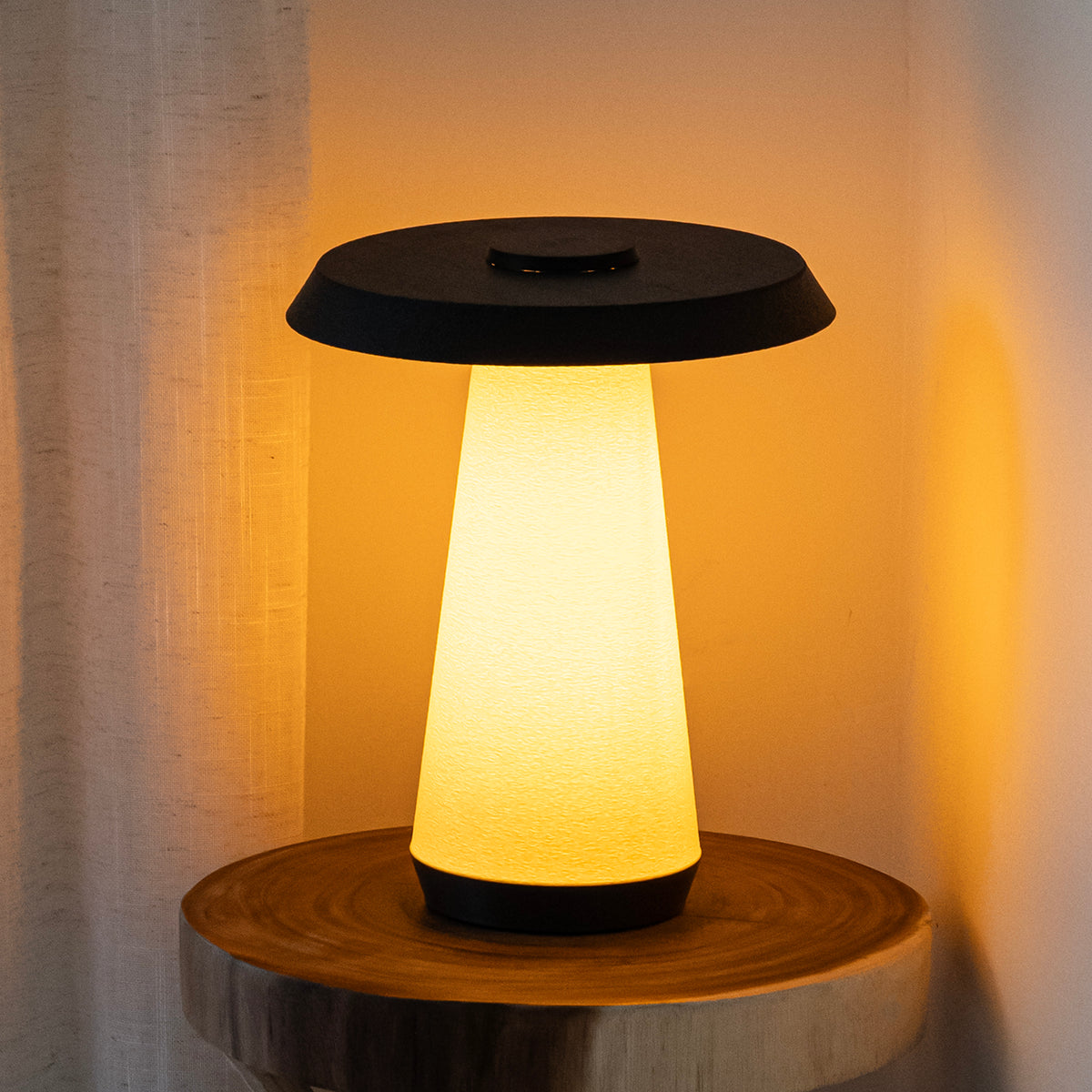 Nordic 12.25" Mid-Century Minimalist Plant-Based PLA 3D Printed Dimmable LED Table Lamp