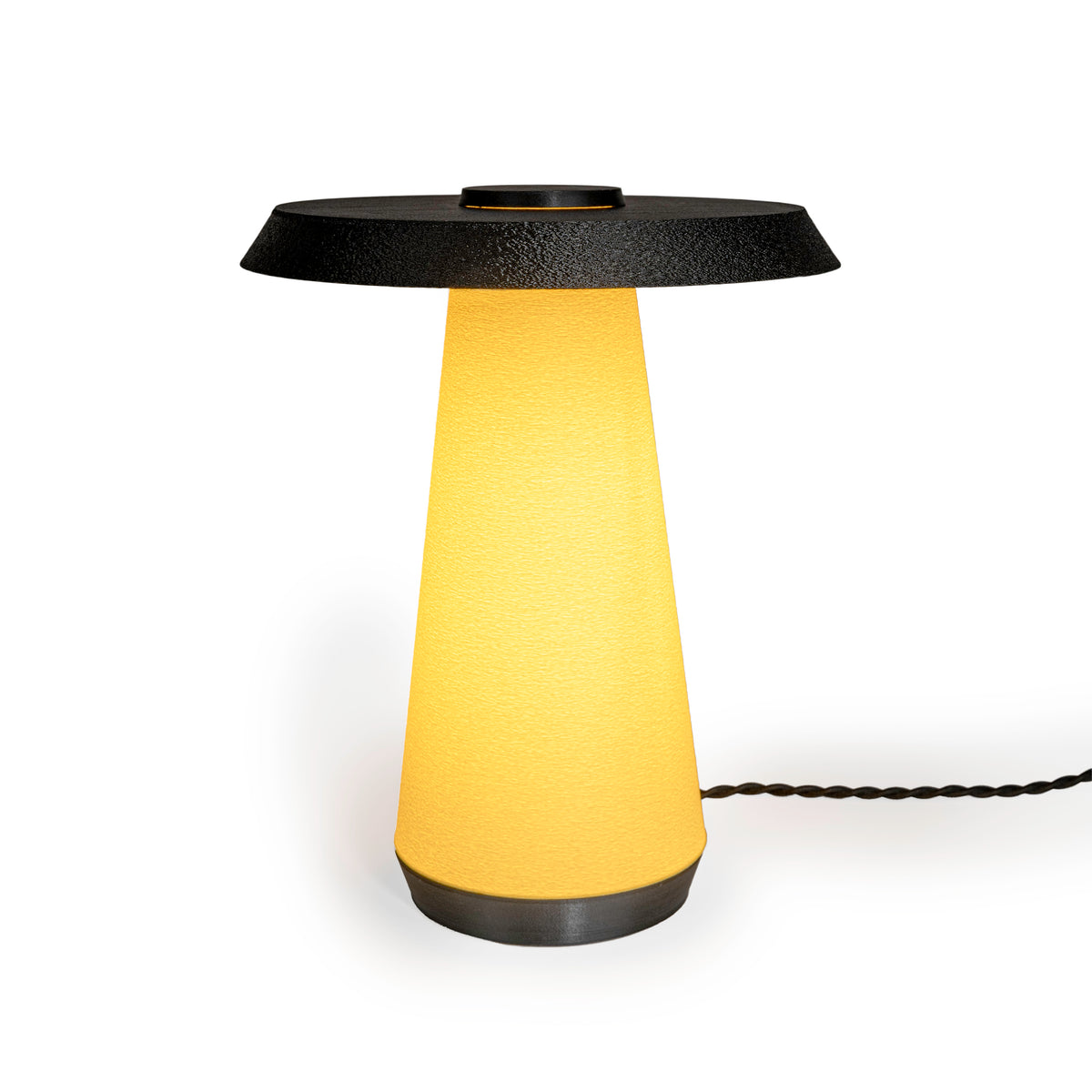 Nordic 12.25" Mid-Century Minimalist Plant-Based PLA 3D Printed Dimmable LED Table Lamp