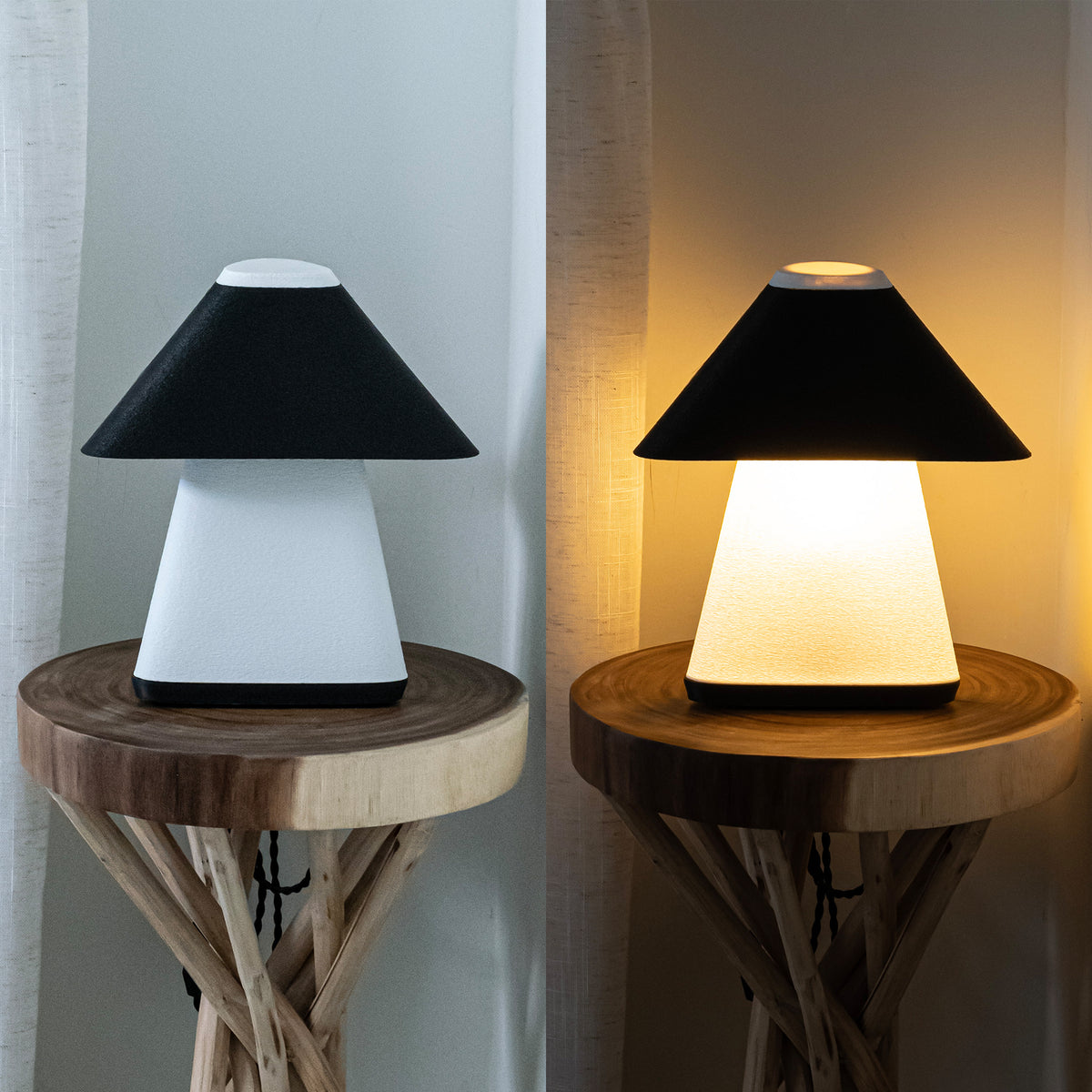 Joni 11.63" Modern Contemporary Plant-Based PLA 3D Printed Dimmable LED Table Lamp