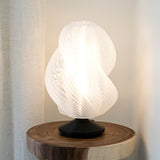 Swedish 13.5" Mid-Century Coastal Plant-Based PLA 3D Printed Dimmable LED Table Lamp