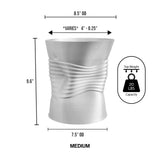 Oakrain MidCentury Modern Indoor Crushed Can Eco-Friendly 3D Printed Planter with Drainage