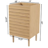 Daniel Modern 2-Shelf Bath Vanity Cabinet (Sink Basin not Included)