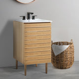 Daniel Modern 2-Shelf Bath Vanity Cabinet (Sink Basin not Included)