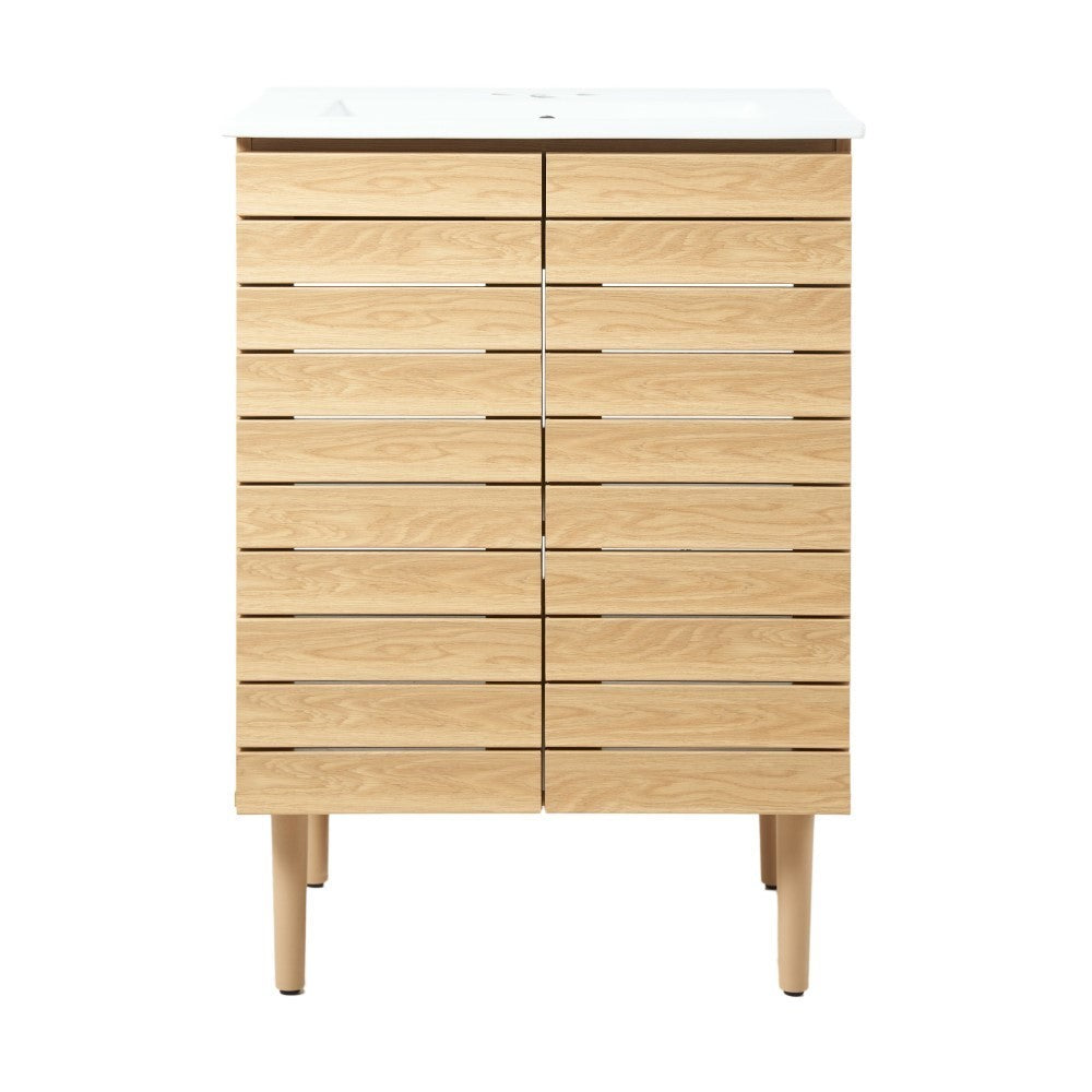 Daniel Modern 2-Shelf Bath Vanity Cabinet (Sink Basin not Included)