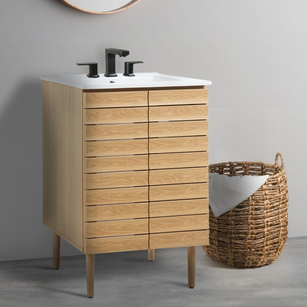 Daniel Modern 2-Shelf Bath Vanity Cabinet (Sink Basin not Included)