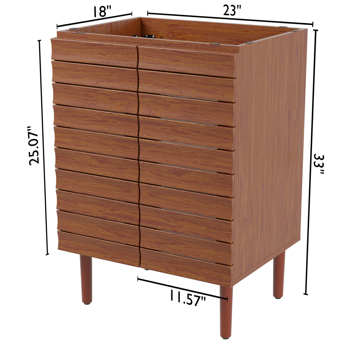 Daniel Modern 2-Shelf Bath Vanity Cabinet (Sink Basin not Included)