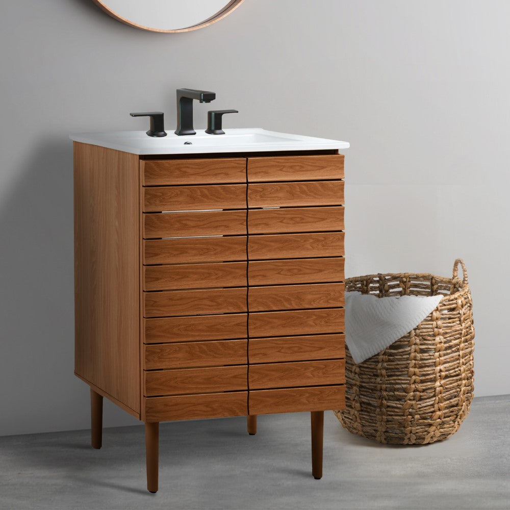 Daniel Modern 2-Shelf Bath Vanity Cabinet (Sink Basin not Included)