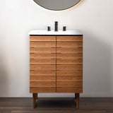 Daniel Modern 2-Shelf Bath Vanity Cabinet (Sink Basin not Included)