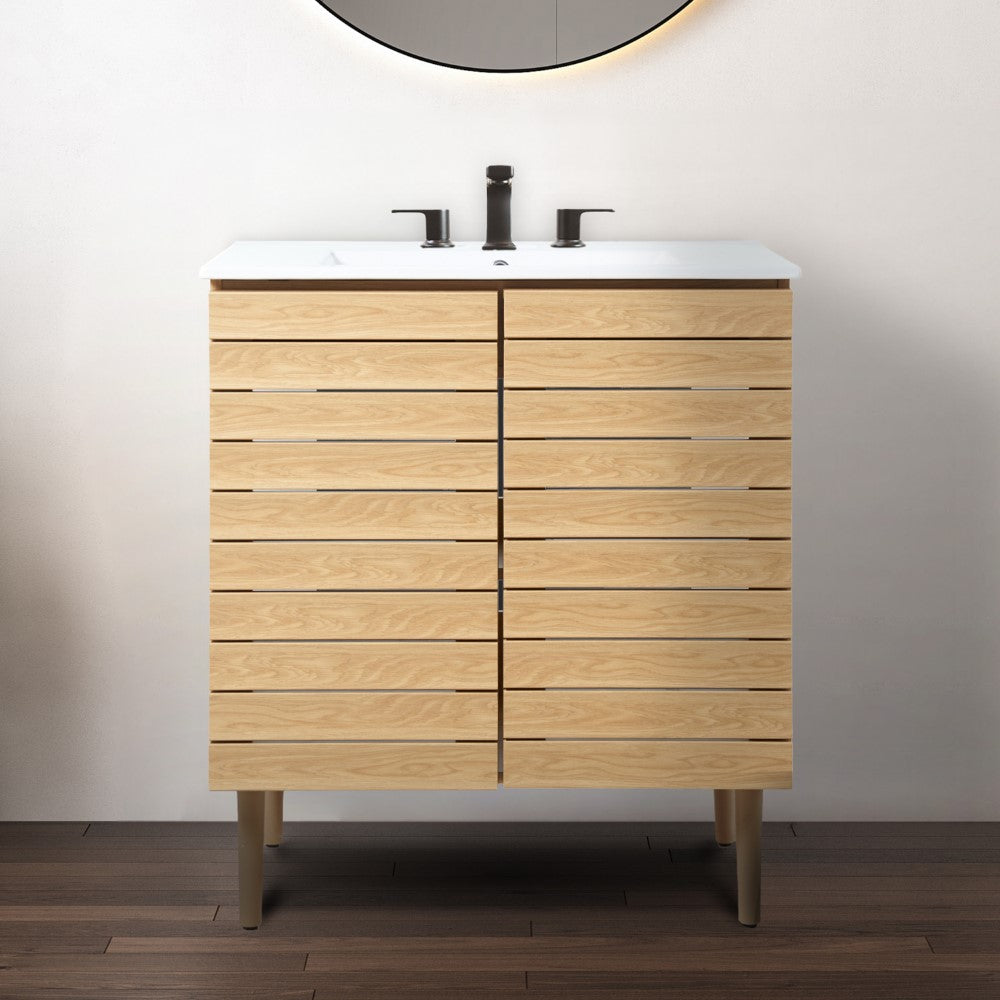 Daniel Modern 2-Shelf Bath Vanity Cabinet (Sink Basin not Included)