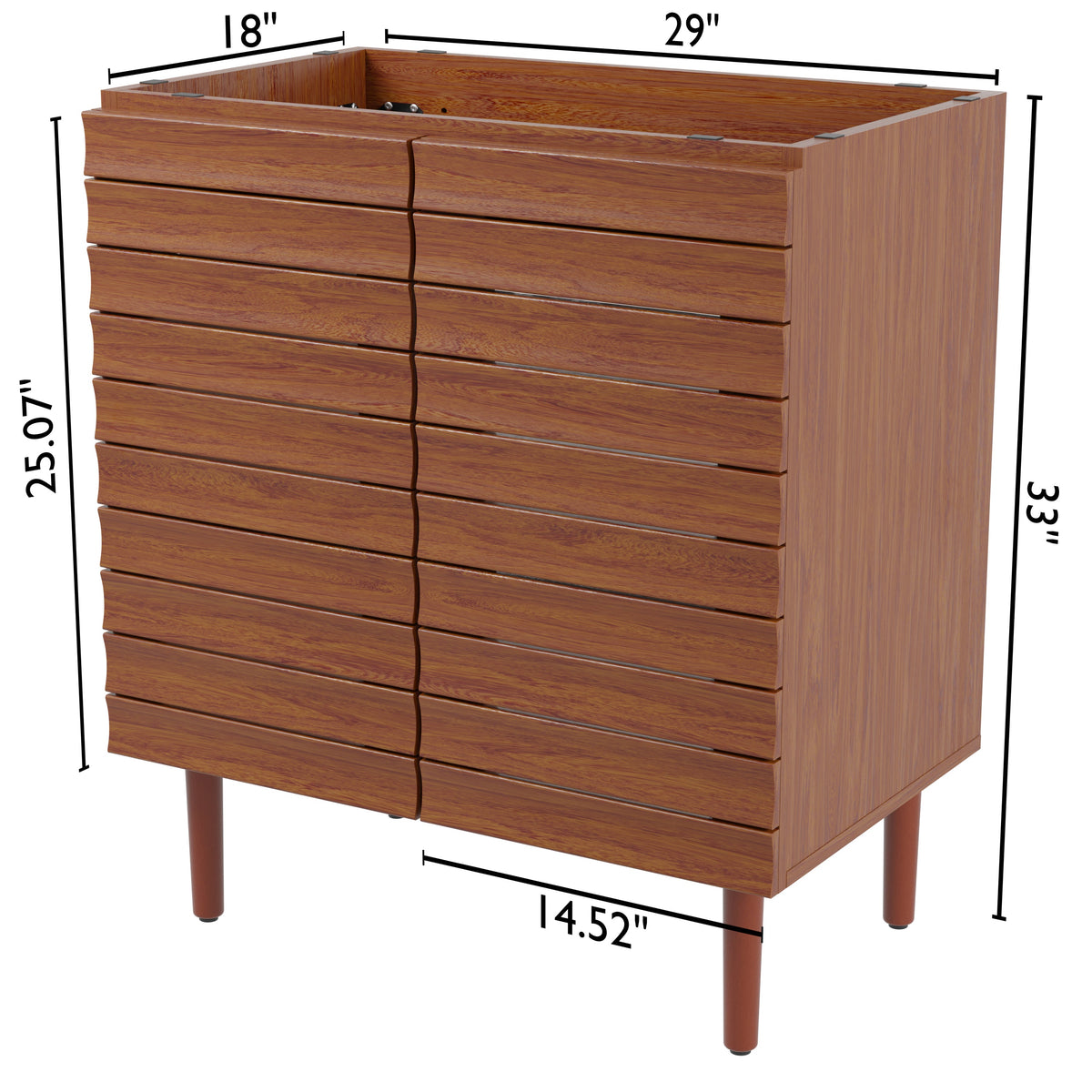Daniel Modern 2-Shelf Bath Vanity Cabinet (Sink Basin not Included)