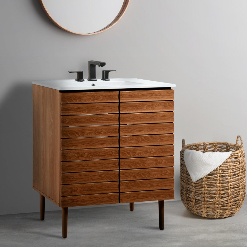 Daniel Modern 2-Shelf Bath Vanity Cabinet (Sink Basin not Included)