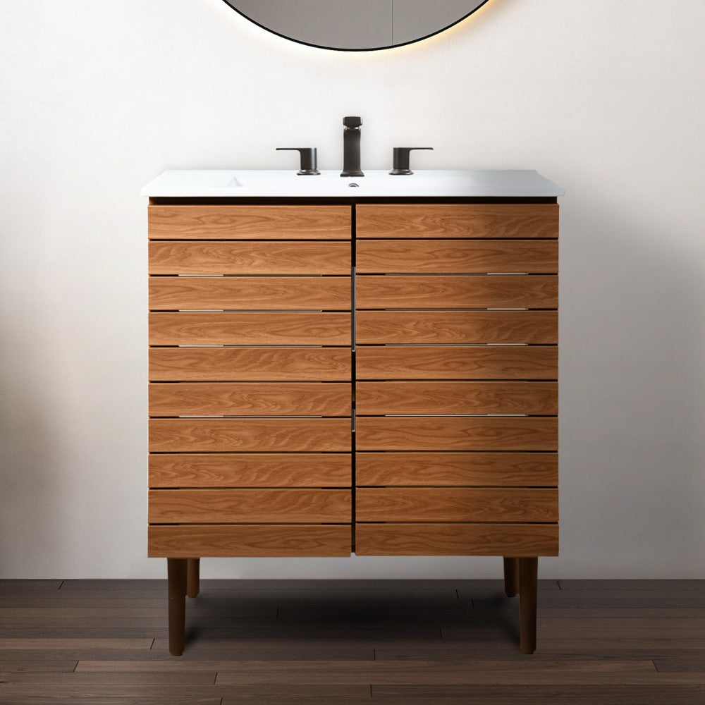 Daniel Modern 2-Shelf Bath Vanity Cabinet (Sink Basin not Included)