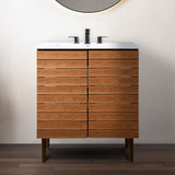 Daniel Modern 2-Shelf Bath Vanity Cabinet (Sink Basin not Included)