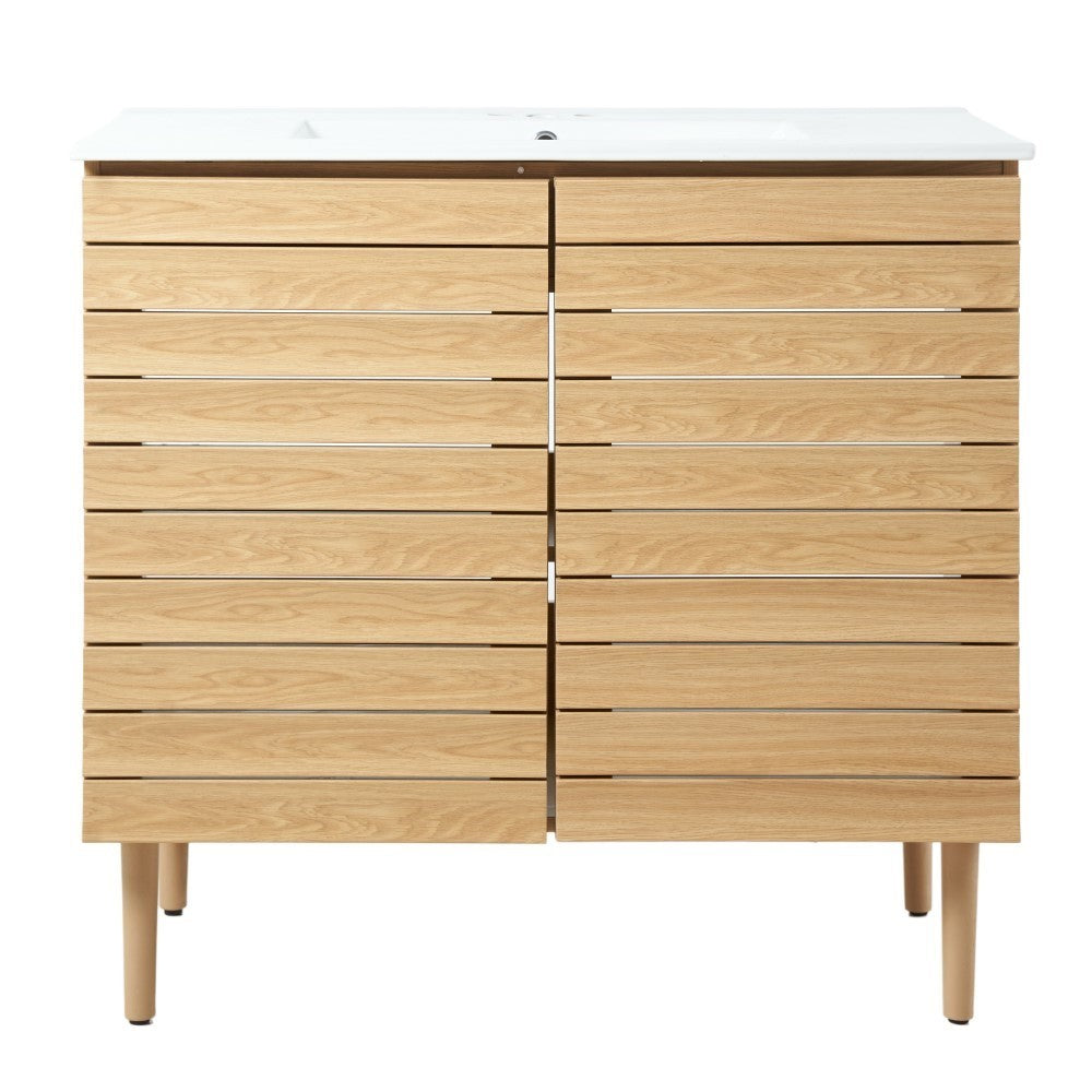 Daniel Modern 2-Shelf Bath Vanity Cabinet (Sink Basin not Included)
