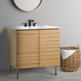 Daniel Modern 2-Shelf Bath Vanity Cabinet (Sink Basin not Included)