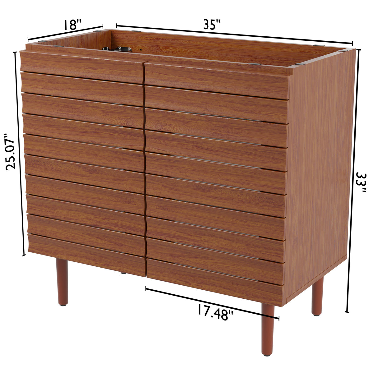 Daniel Modern 2-Shelf Bath Vanity Cabinet (Sink Basin not Included)