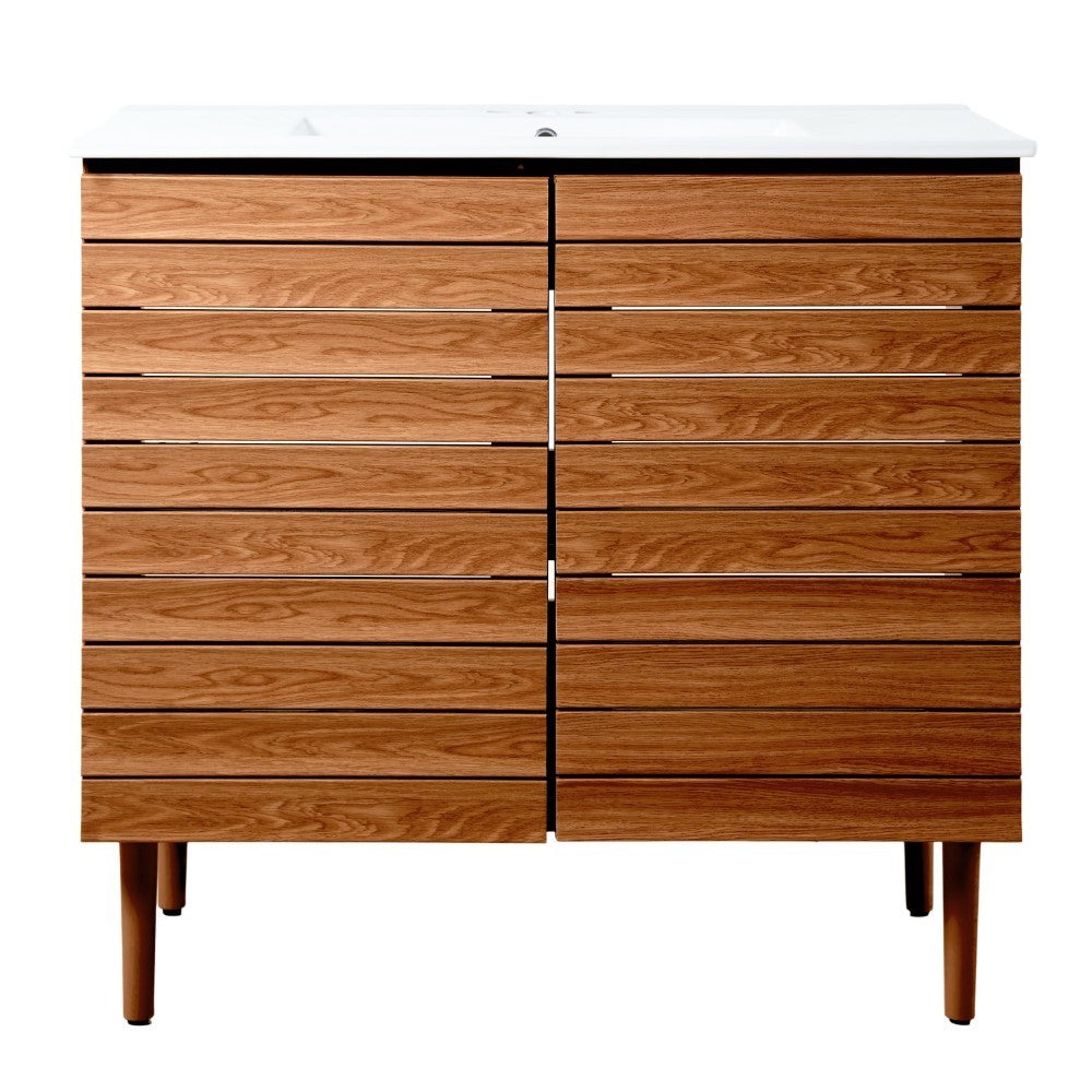Daniel Modern 2-Shelf Bath Vanity Cabinet (Sink Basin not Included)
