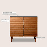 Daniel Modern 2-Shelf Bath Vanity Cabinet (Sink Basin not Included)