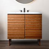 Daniel Modern 2-Shelf Bath Vanity Cabinet (Sink Basin not Included)