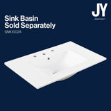 Cala Thin Linear Slat Modern Farmhouse 2-Shelf Bath Vanity Cabinet Only (Sink Basin not Included)