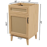 Redford Modern 2-Shelf Bath Vanity Cabinet (Sink Basin not Included)