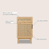 Redford Modern 2-Shelf Bath Vanity Cabinet (Sink Basin not Included)