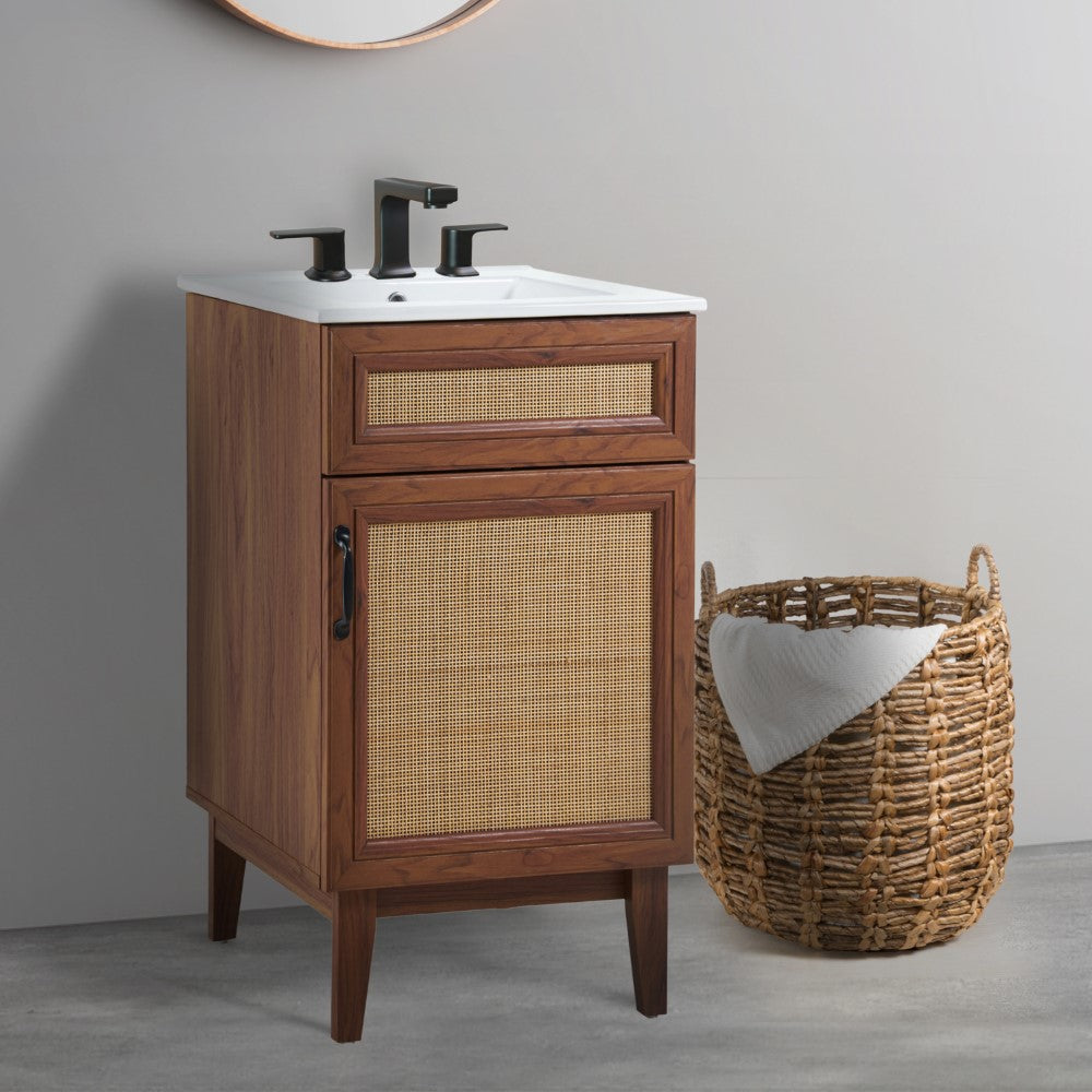 Redford Modern 2-Shelf Bath Vanity Cabinet (Sink Basin not Included)