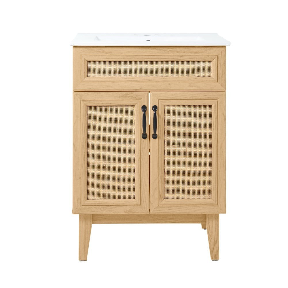 Redford Modern 2-Shelf Bath Vanity Cabinet (Sink Basin not Included)