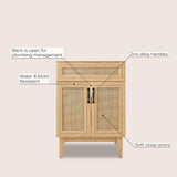 Redford Modern 2-Shelf Bath Vanity Cabinet (Sink Basin not Included)