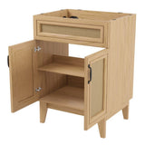 Redford Modern 2-Shelf Bath Vanity Cabinet (Sink Basin not Included)