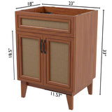 Redford Modern 2-Shelf Bath Vanity Cabinet (Sink Basin not Included)