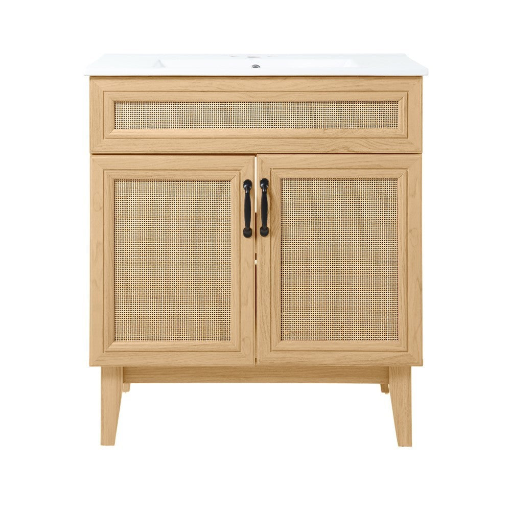 Redford Modern 2-Shelf Bath Vanity Cabinet (Sink Basin not Included)
