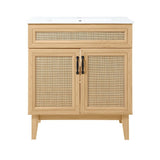 Redford Modern 2-Shelf Bath Vanity Cabinet (Sink Basin not Included)
