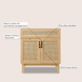 Redford Modern 2-Shelf Bath Vanity Cabinet (Sink Basin not Included)
