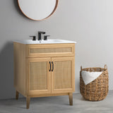 Redford Modern 2-Shelf Bath Vanity Cabinet (Sink Basin not Included)