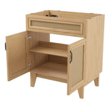 Redford Modern 2-Shelf Bath Vanity Cabinet (Sink Basin not Included)