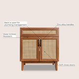 Redford Modern 2-Shelf Bath Vanity Cabinet (Sink Basin not Included)