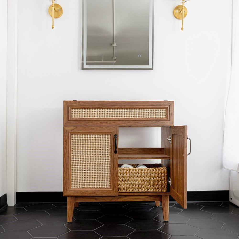 Redford Modern 2-Shelf Bath Vanity Cabinet (Sink Basin not Included)