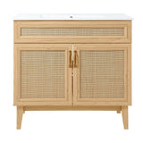 Redford Modern 2-Shelf Bath Vanity Cabinet (Sink Basin not Included)