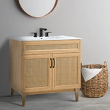 Redford Modern 2-Shelf Bath Vanity Cabinet (Sink Basin not Included)